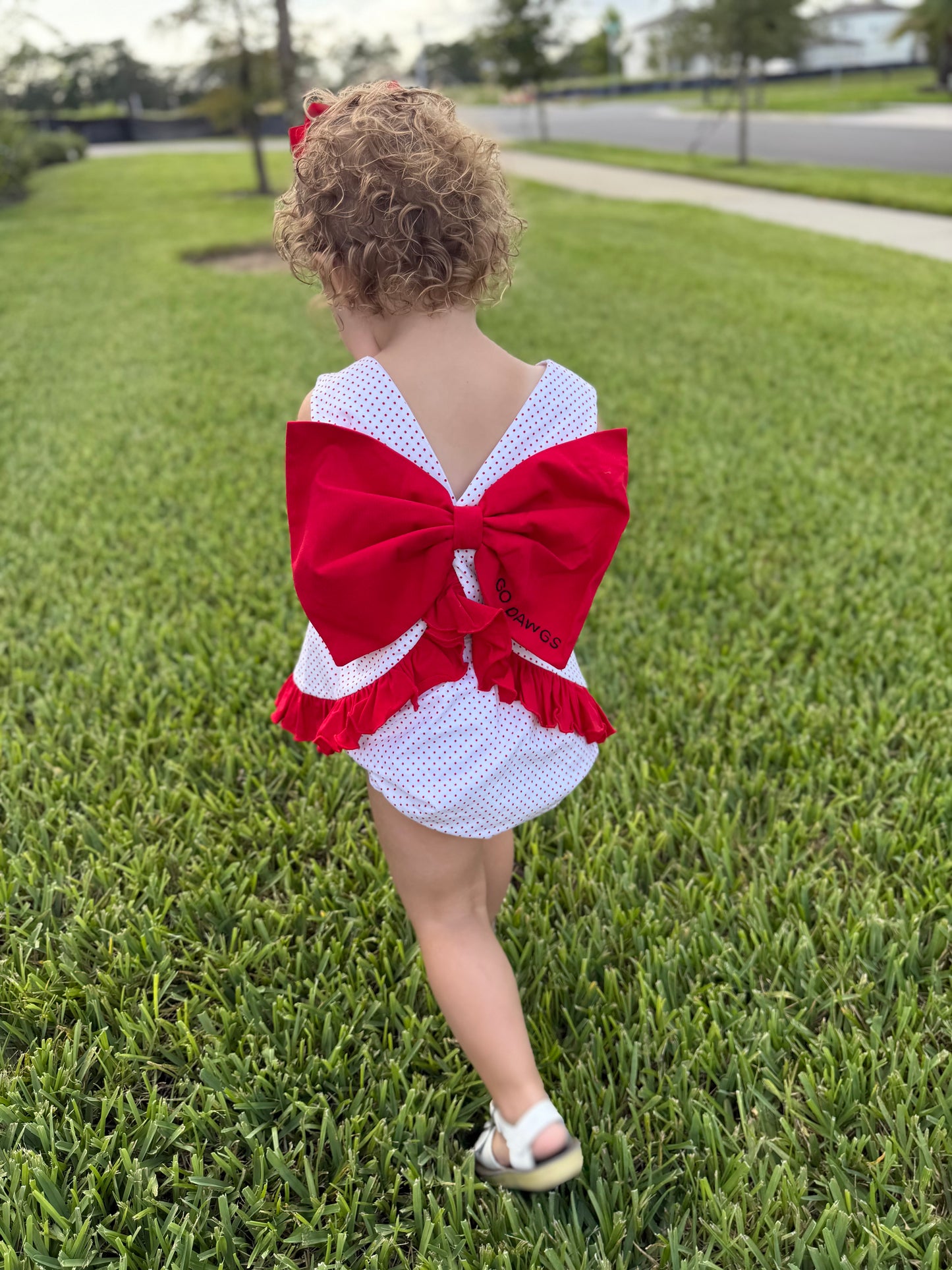 PO23: Girl's Go Dawgs Bloomer Set