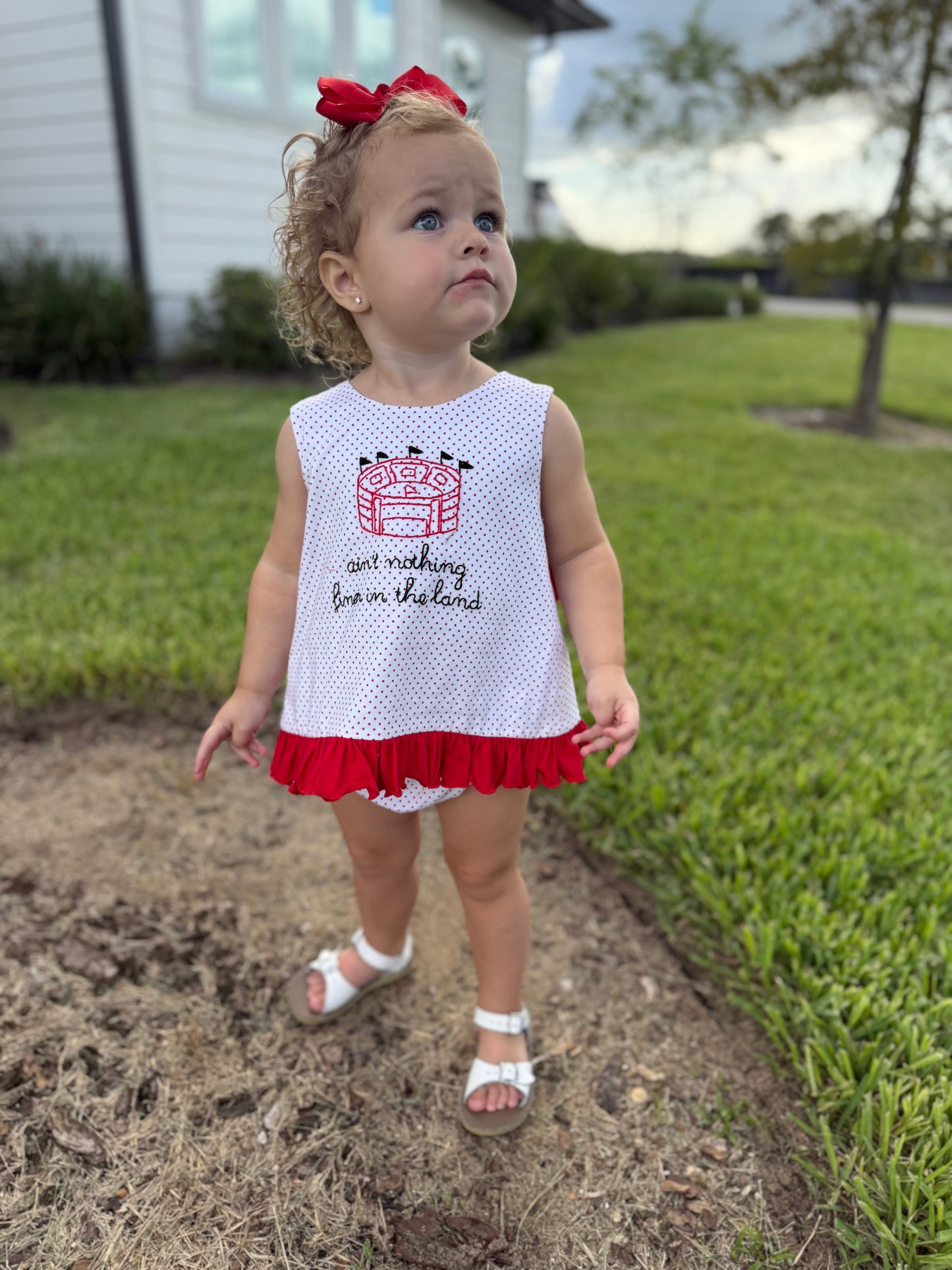 PO23: Girl's Go Dawgs Bloomer Set