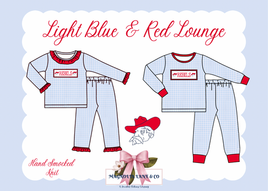 PREORDER (ETA FEB): Boy's Blue & Red Lounge Set
