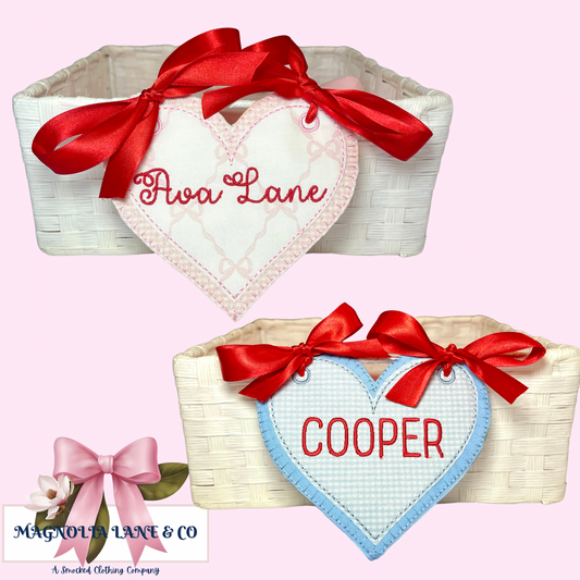 Custom Valentine's Basket Tags